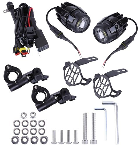 LICHENGTAI 2 fari fendinebbia LED moto per BMW R1200GS F850GS, 40 W 4000 LM aggiuntivi fari anteriori anti nebbia, faretto impermeabile