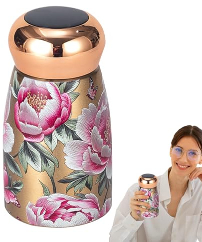 Pavsicgn Tasses Isothermes Pour Boissons Chaudes Et Froides, Petite Gourde Voyage en Acier Inoxydable pour Sport et Extérieur, Accessoires Cuisine Café Thé Lait Jus Bureau Camping Hiver École Maison