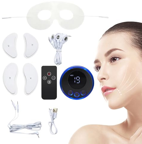 Massaggiatore viso elettrico - tecnologia microcorrente, effetto lifting