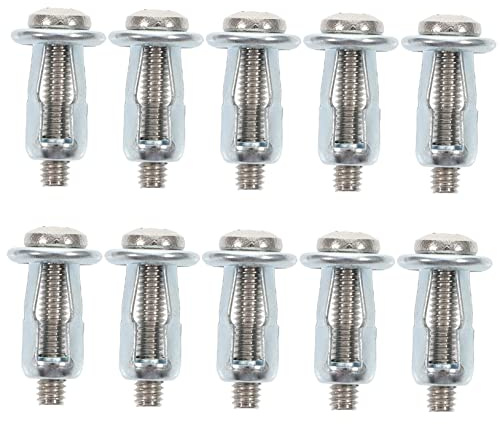 Milisten Ancrages Résistantes en Creuses Acier 10pcs Inoxydable Portes Vis Fixations à Pratiques et Murs Creux, pour Installation de Climatiseurs