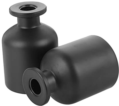 Botella 2 Piezas 150ml de Vidrio Negro de Aromaterapia
