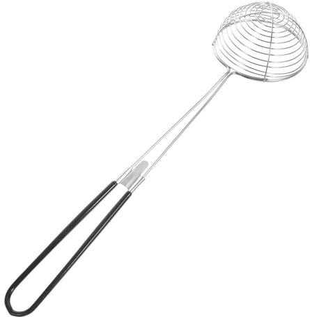 NUOBESTY Colino Rete in Acciaio Inox Colino Cucchiaio per Cucina Scolapasta con Manico Maglie Larghe