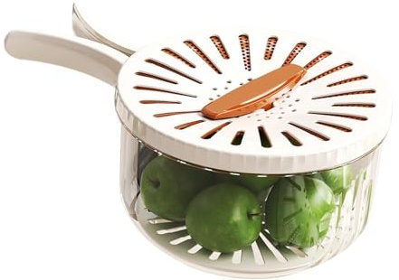 Per Il Lavaggio Della Frutta | Colapasta Multifunzione 2-In-1 Per Ortaggi | Contenitore con Colino Frutta - Per Cucina Casa Ristorante Frigorifero Dispensa Appartamento