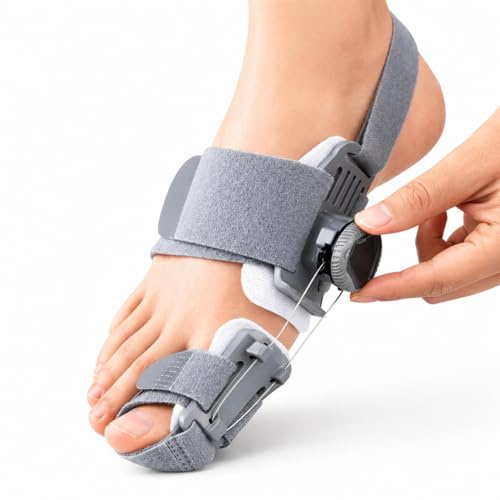 ária ARIAPAD STRETCH - Correttore Alluce Valgo con Stretching a Tensione Regolabile – Tutore e Divaricatore per Alluce Valgo – Separatore per Piede Destro e Sinistro – 1 Pezzo