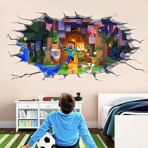 Thingehoy Wandtattoo Kinderzimmer Junge, Wandsticker Wanddekoration | Anime Wandtattoos Aufkleber Kinder, Wandaufkleber Kinderzimmer, Wandsticker Kinderzimmer Jungen, Wall Stickers Kids Bedroom