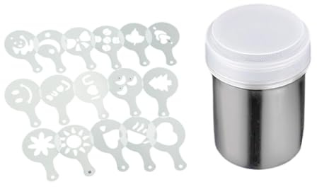 Compacts Portable Powder Shaker Portable Baking Powder Dispenser Homes Kitchen Cocoa Powders Sprinkler Easy to Use Cocoa Sugar Chocolate Flour Dusters Shaker Tool