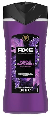 Axe Shower Gel Fine Fragrance Collection Citrus + Oak Scent, Purple Patchouli, 300 ml, Pack of 6