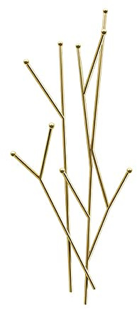 YXZN Wandgarderobe Hakenleiste Metall Kleiderhaken Garderobenhaken Handtuchhaken Bademantelhaken Wandhaken Wandgarderobe Garderobenleiste (Gold)