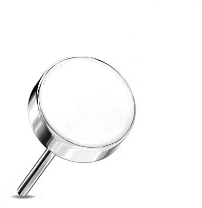 Paula & Fritz® Push-In Aufsatz Platte Titan-IUM Grade 23 Piercing Set Mehrfarbig 3-mm 4-mm Groß Ohr-Stecker Labret Stud Nipple Straight Barbell Helix