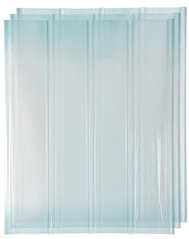 Jaxguom FRP-Trapezblech Wellplatten 2mm FRP-Tageslichtplatten für dach Dachplatten Wellbahn Profilplatten Trapez Ersatzplatten -frostbeständig & UV-beständig 3 Stück