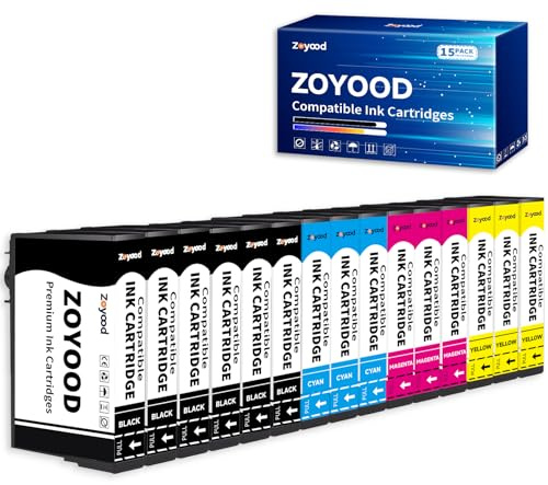 Zoyood Kompatibel 604 XL Patronen Ersatz für Epson 604XL Druckerpatronen | 604 XL für Expression Home XP-2200 XP-2205 XP-3200 XP-3205 XP-4200 XP-4205 Workforce WF-2910 WF-2930 WF-2950, 15er-Pack