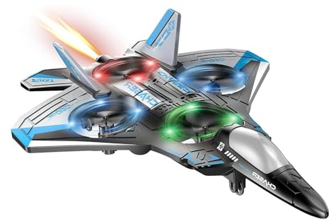 LARNMERN Remote Control Plane, 360°Rotatable with Light Foam Plane Airplane Toys Rc Planes for Adults Fit for Children, Adults and Beginners Gift for Children Aged 3-12