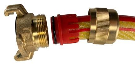 E-Best-Offer Heavy Duty Solid Brass Quick fit Claw Type Fitting to 1/2 Garden Hose,no hoseclips Required just Push on and Tighten