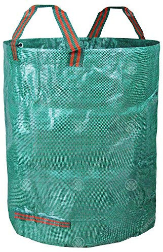 GardenersDream 1 x Round Garden Waste Bag - Large Professional Heavy Duty Reinforced Refuse Storage Sack (1 x 400L)
