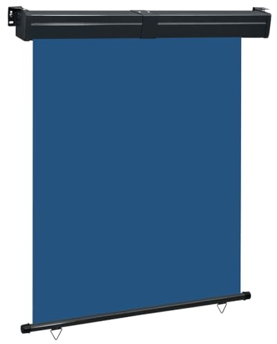 vidaXL Balkon-Seitenmarkise 145x250 cm Blau
