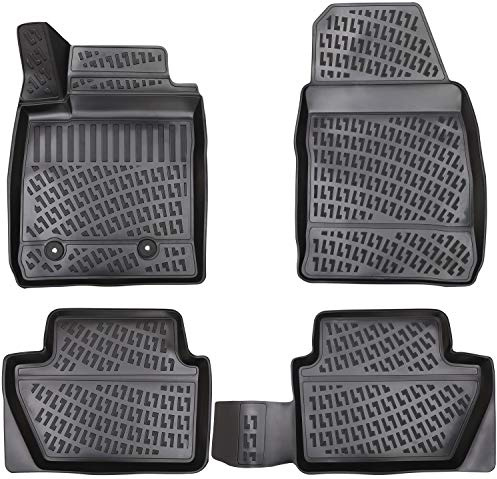 Design 3D Gummimatten Set für Ford ECOSPORT ab 2012 | Extra 5cm hoher Rand