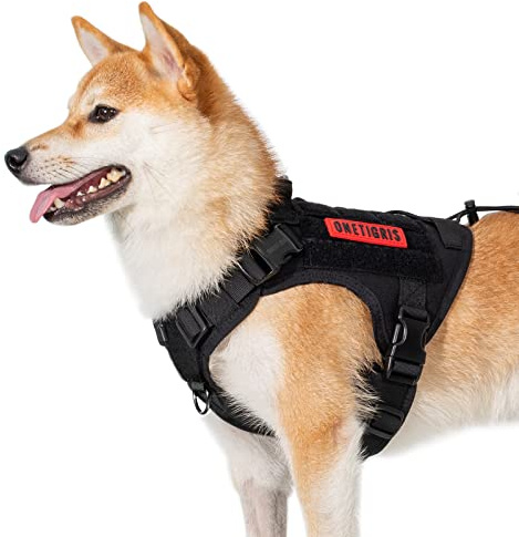 OneTigris Fire Watcher 2.0 Molle-hundsele med handtag och metallspänne