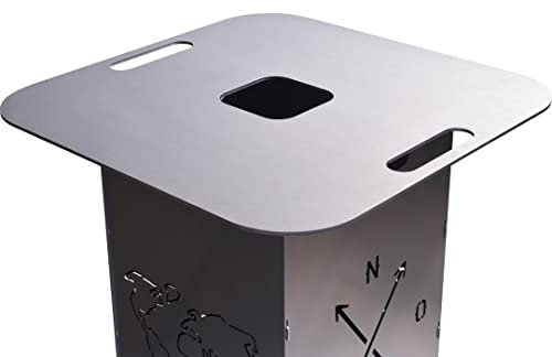 Feuertonnen Bertling® | Grillplatte für 78cm Feuertonne | Zubehör für Feuertonnen | Robust & Aus Hochwertigem Stahl | Feuerplatte Für Feurige Momente im Garten