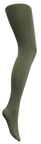 MYSASI Dicke Winterstrumpfhose für Damen, 100 Denier, kakigrün, 16-18 Plus