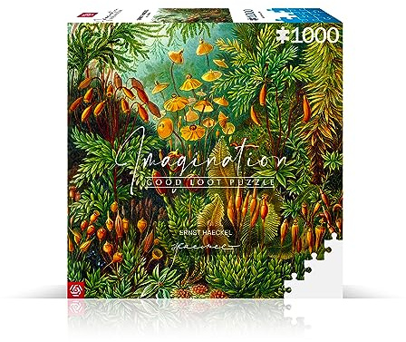 Good Loot Jigsaw Puzzle Imagination Series Ernst Haeckel Muscinae Detailed Image Bright Colors Durable Product Numerous Hours of Fun Family Entertainment 1000 Elementens 68x48 cm
