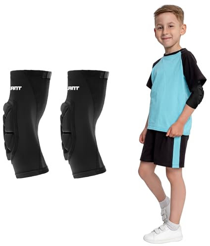 EULANT Dick Gepolstert Ellenbogenschoner für Kinder,Torwart Ellenbogenschützer,Weich Sport Armschoner,Hohe Qualität Anti-Rutsch Armschützer für Volleyball Tanzen Football MTB Handball Wrestling,S