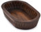 Samhita Cuencos decorativos de madera de mango para decoración del hogar, cuenco largo decorativo de madera para centro de mesa (10 x 6 x 2 pulgadas)