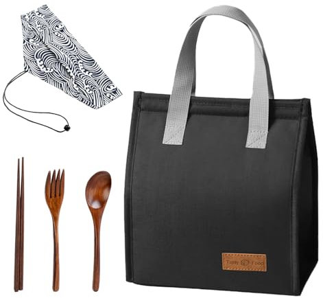 EHDWXVZM Bolsa de Almuerzo Minimalista con Aislamiento y Bolsa Térmica - Lonchera para Adultos