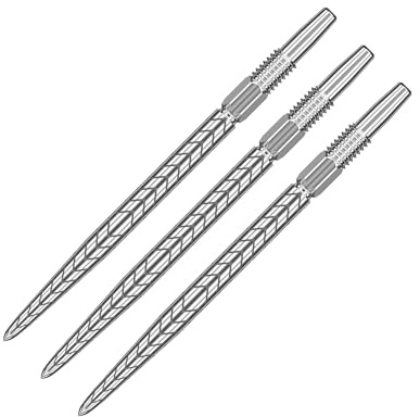 Target Darts Swiss Point Dart Spitzen, RVE (3er-Pack Spitzen) 26MM/30MM/35MM/40MM – Gold/Silber/Schwarz | Auswechselbare Dartspitzen, Swiss Storm Spitzen, Profi Dart Zubehör