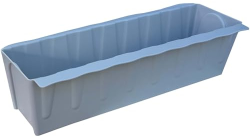 BURI 12 europaletter blomlådesatser inkl. bevattningsmatta | 37,3 cm grå | växtlåda för europeisk pallpall | balkonglåda | blomkruka | tillverkad av robust plast | tillverkad i Tyskland