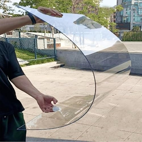 Hggdsac Polycarbonatplatten Platten, Acrylglas Platte Transparent, Leicht zu Biegen Transparente Gewächshausplatten, UV-Schutz,Schlagfest, für Außenbereich Garten Terrassen Balkon DIY-Projekte(1×1m)