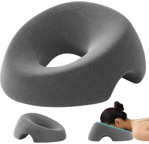 BIZOI Cuscino Massaggiante per Il Viso, Cuscino per Massaggio Viso, cuscinos a Faccia in Giù, Massaggio a Forma di U Realizzato in Memory Foam per Salone Spa Bellezza Casa Scrivanie