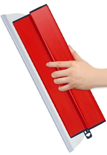 rflaueo 1pc 40cm Drywall Skimming Blade Stainless Steel Drywall Smoothing Spatula with Z-Shaped Handle, Semi Flexible Speed Skim Wall Plastering Tools for Cement and Concrete Wall-Board(U314-1)