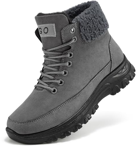 Decould sylf Womens Winter Snow Boots 2026: Comfortable Ankle Booties Warm Lace Up Fur Lined Shoes for Walking Outdoor