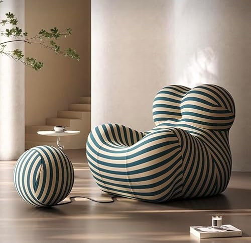 Ligterra Divano Relax, Divano a Compressione, Poltrona Lounge, Divano Singolo, Un Essenziale per Piccole Case, Simula l'Abbraccio della Mamma, per Soggiorno, Camera da Letto, Lounge, 118 * 102 * 93 cm