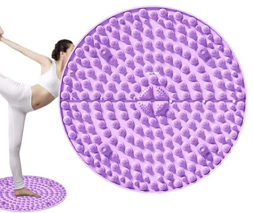 Tapis de massage des pieds, réflexologie, coussin de points de pression - Planche à points de pression - Planche à points de pression semi-circulaire - 2 tampons de massage des pieds - Multiusage