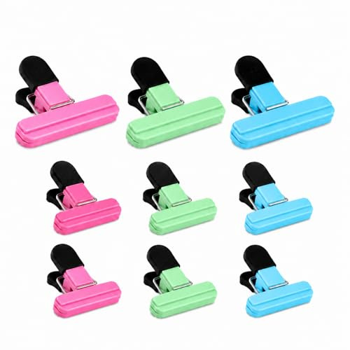 9 Pcs Pince Sachet Alimentaire, Clips de Fermeture Sachet Alimentaire