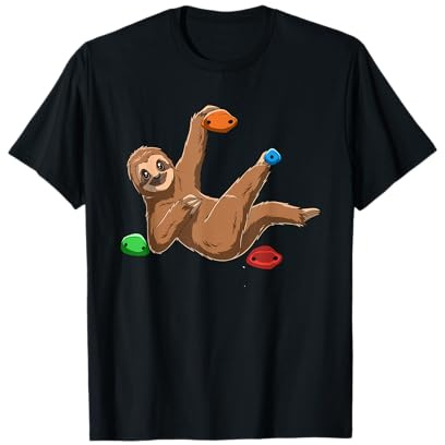 Chiller Faultier - Boulder Klettern Geschenk T-Shirt