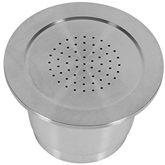 Capsule de café réutilisable pour Nespresso, en acier inoxydable de qualité alimentaire rechargeable avec cuillère, 4 à 5 g pour machine Nespresso