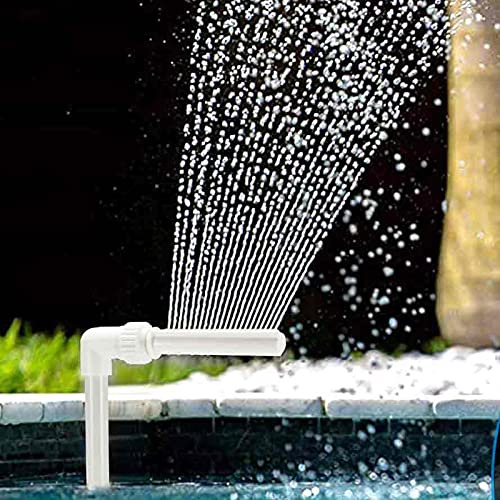 HITECHLIFE Schwimmbad Wasserfall Brunnen Kit, PVC verstellbare Wasserfall Brunnen Düse Wasser Spay Pools Spa Garten Dekorationen Schwimmbad Zubehör