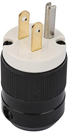 Spina di Alimentazione Americana, Spina Americana a 3 Fori 125 V, Connettore a Spina di Alimentazione a 3 Poli di Grado Industriale Impermeabile, Spina di Alimentazione Americana in(15A 125V)