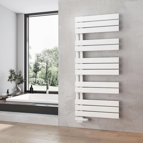Heilmetz Badheizkörper Weiß Handtuchtrockner Heizung 500 x 1176 mm Bad Heizkörper Handtuchheizkörper Handtuchwärmer