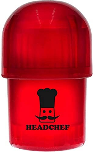 Headchef Plastic POD Herb Storage & Grinder Combi, Red