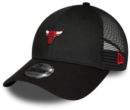 New Era Chicago Bulls NBA Home Field Black 9Forty Trucker Strapback Cap