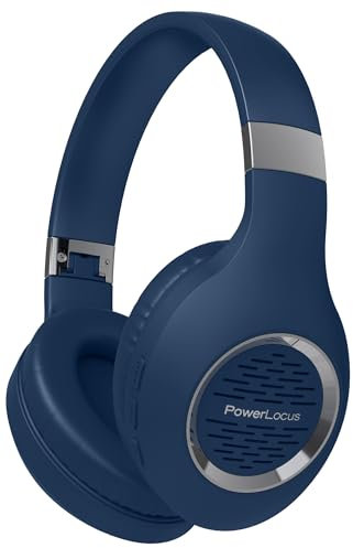 Bluetooth Headphones Over-Ear, PowerLocus Wireless Headphones, Hi-Fi Stereo Deep Bass, Soft Earmuffs Foldable Headphone with Built-in Microphone, Wireless and Wired Headset for Cell Phones,Tablets, PC