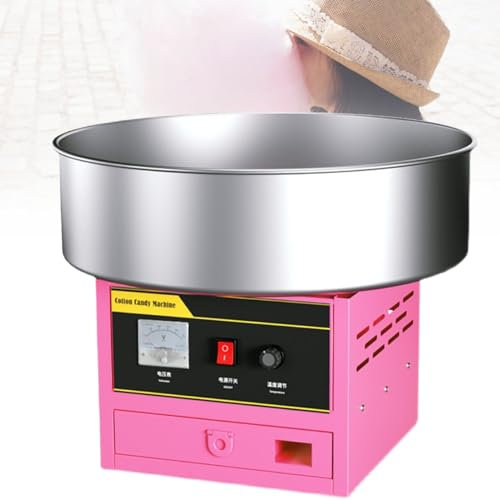 SACLMD Máquina De Algodón De Azúcar Profesional,Máquina De Algodón De Azúcar,Máquina De Algodón De Azúcar Comercial,para La Familia,Halloween Y Varias Fiestas,Pink-110V