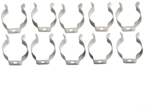 10 Stück Werkzeugaufbewahrung, Frottee-Clip-Feder, Stahl, helle Clips, Federstahl, Werkzeugaufbewahrung, Frottee-Clips, Schuppen, Werkstatt, Garage, Zuhause (10 mm)