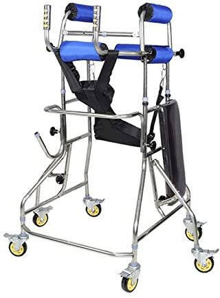 Gehgestell mit 6 Rädern, medizinische Gehhilfe für Erwachsene, höhenverstellbar, Schlaganfall-Rehabilitation, Hemiplegie, Stehgestell für behinderte Senioren, Dekoration für ältere Menschen