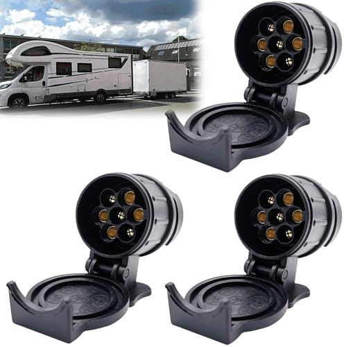 3 x Anhänger Adapter 13 auf 7 Polig, 12V Adapter Anhänger 13 auf 7, Adapter Anhänger 7 auf 13 polig, 13 Poliger Anhängerstecker, Adapter fur anhänger PKW, KFZ und LKW