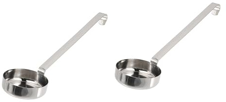 FUNOMOCYA 2pezzi Inossidabile Per Pizza e Salsa Utensile Per Ristoranti e Domestiche Per Spalmare e Misurare Condimenti