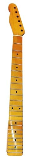 Gitarrenhals mit 22 Bünden, gewellt, 66,3 cm, Ahorn-Finish, Ersatz für TL-E-Gitarre, Gelb